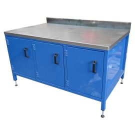 Workshop Heavy Duty Bench with Cupboards (HDB-29) - Heavy Duty ...